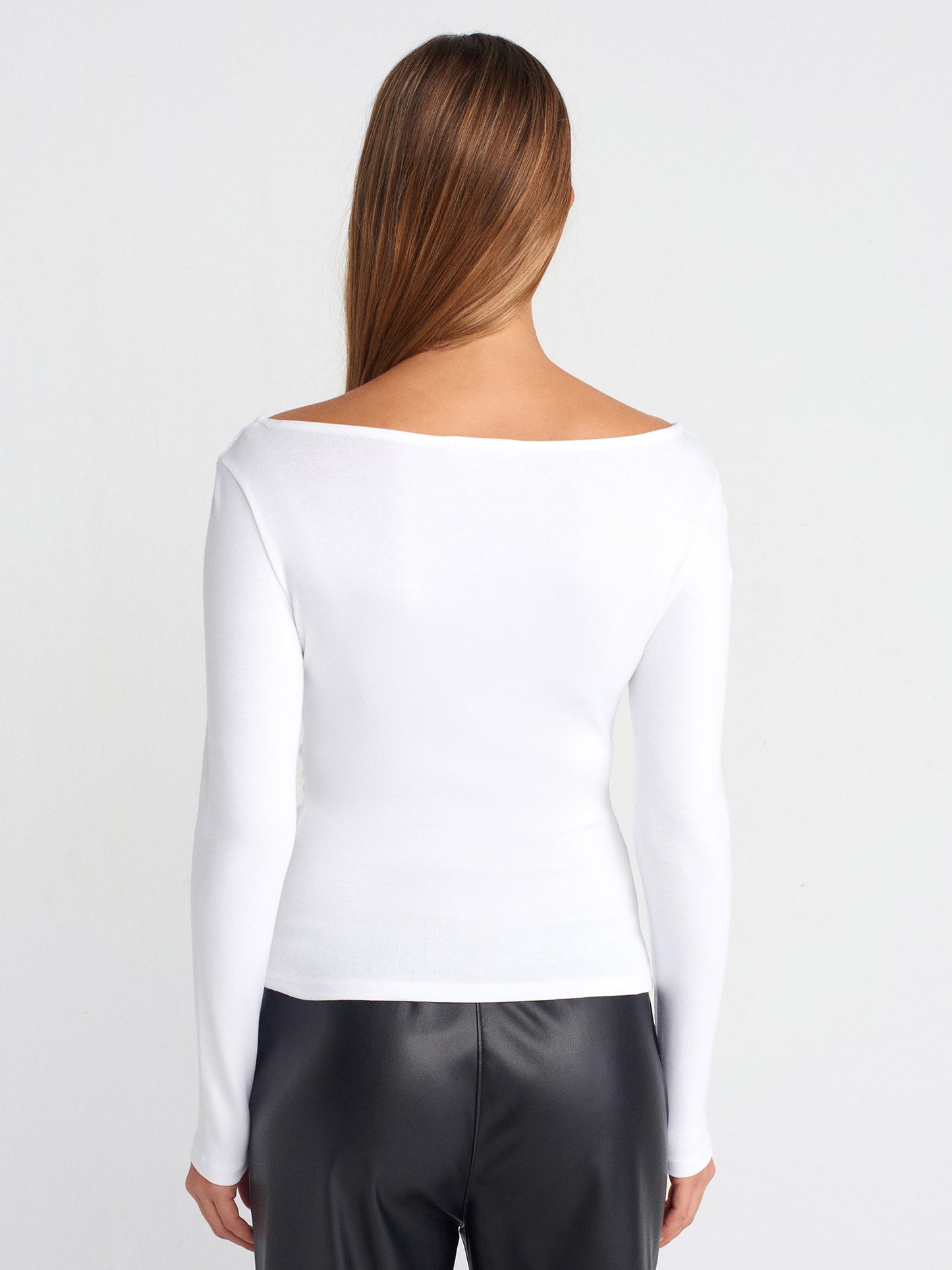 Rachel Gathered Boat Neck Top