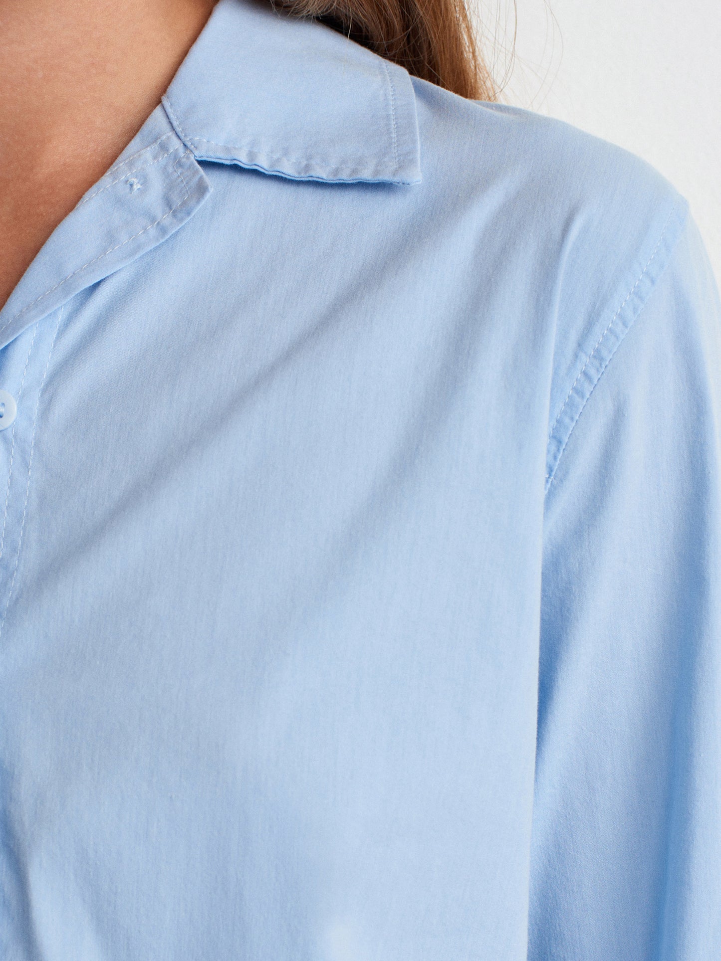 Naomi Backless Shirt-Blue