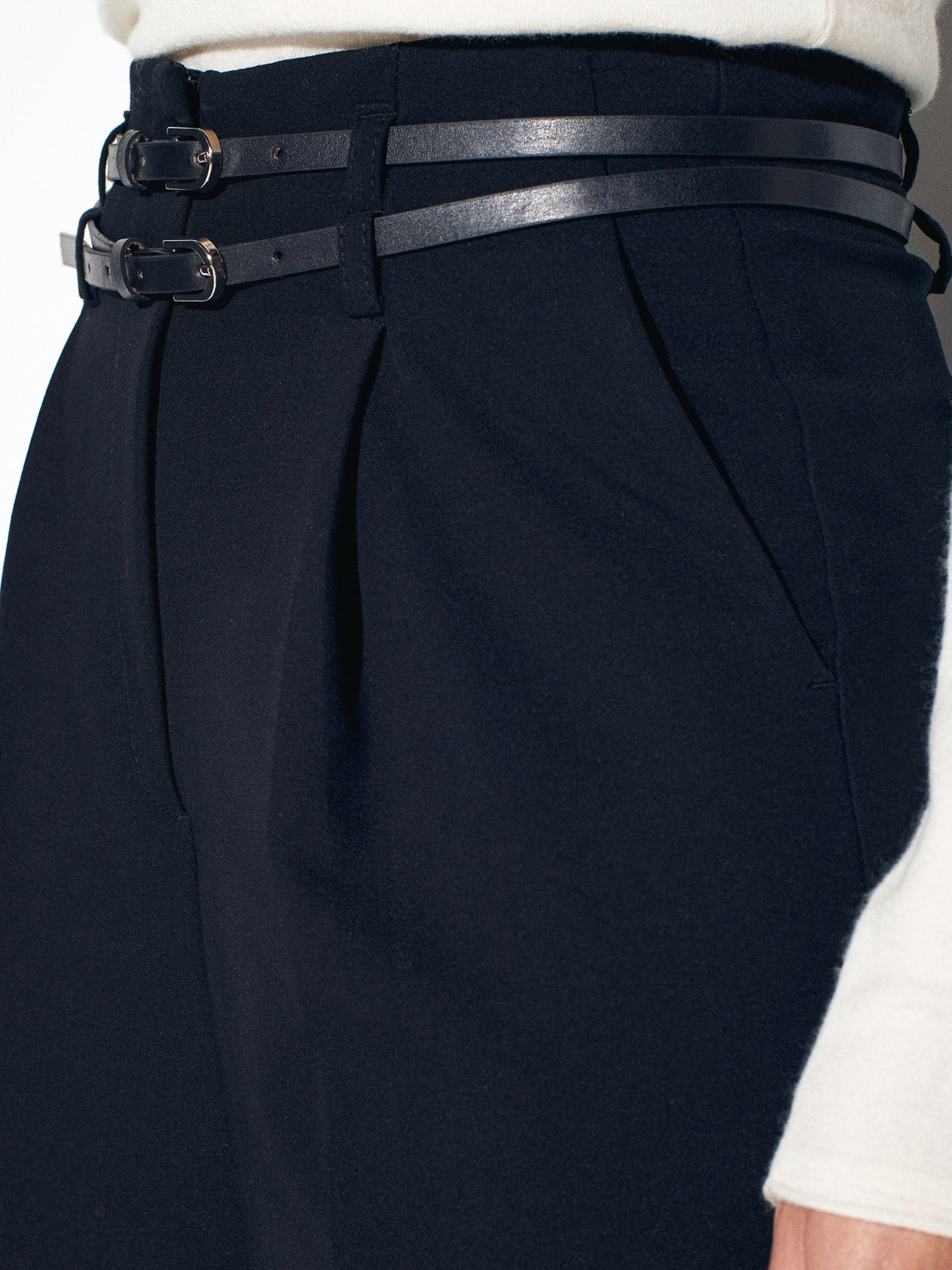 Kora Belted High Waist Trousers