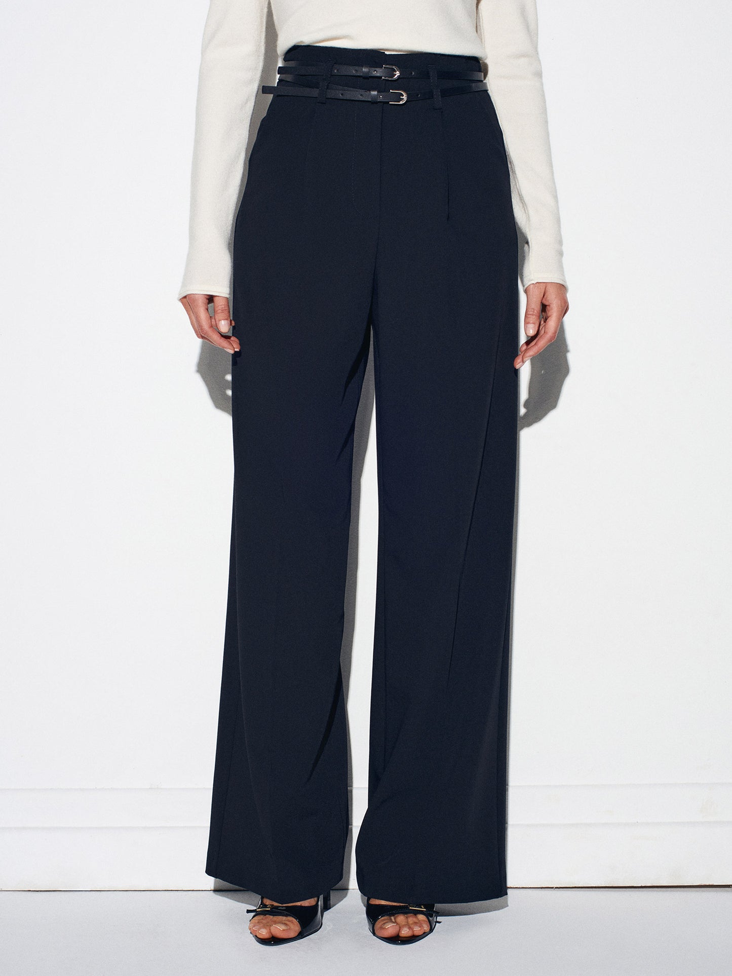 Kora Belted High Waist Trousers